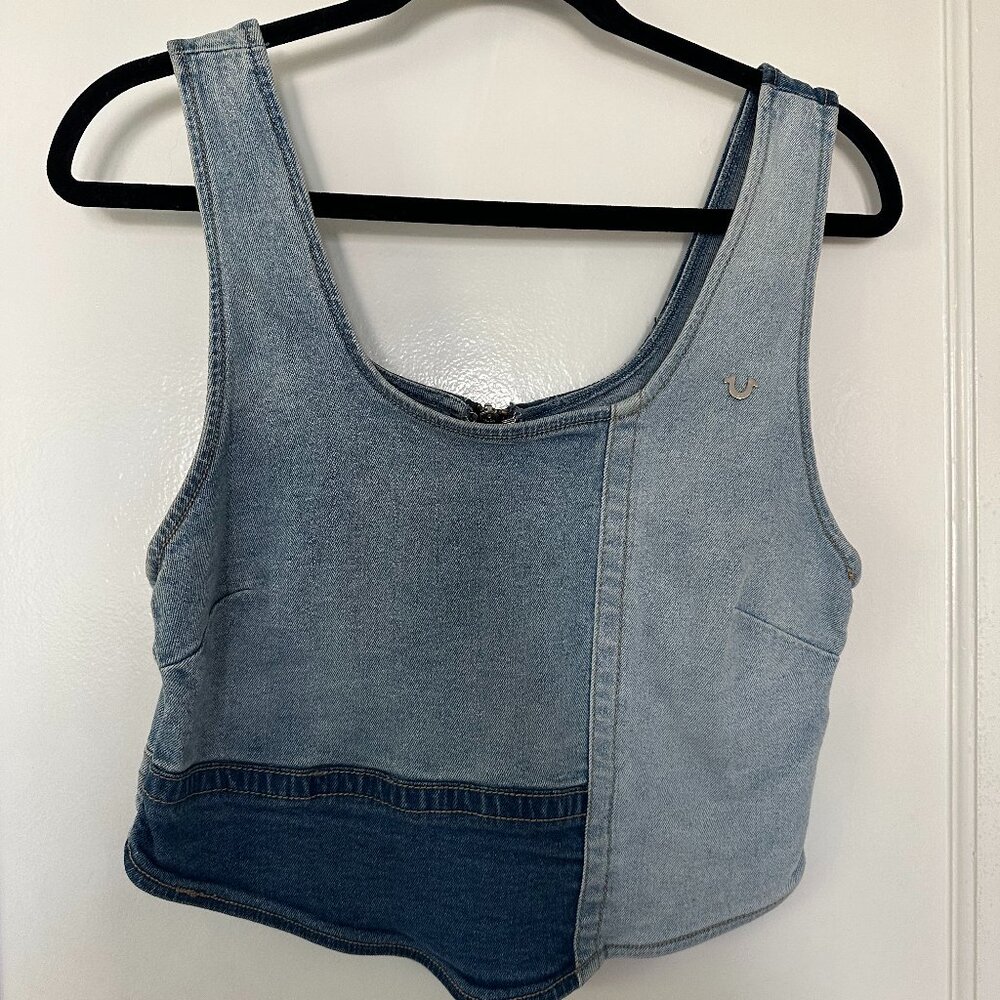 True Religion Patchwork Denim Corset